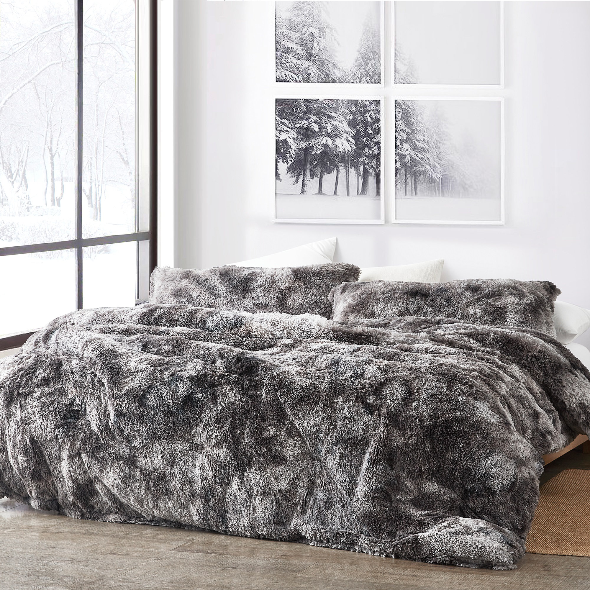 Coma Inducer Fluffy Plush Oversized Comforter Set & Reviews | Wayfair